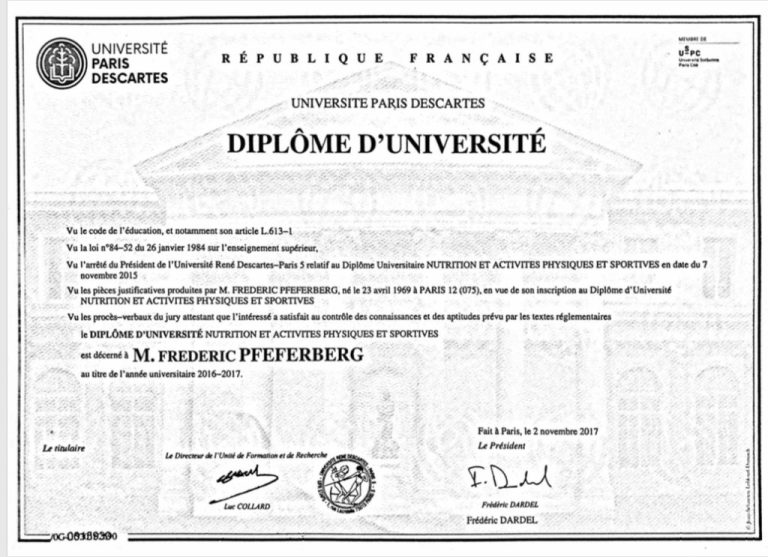 Diplôme nutrition — Body VIP